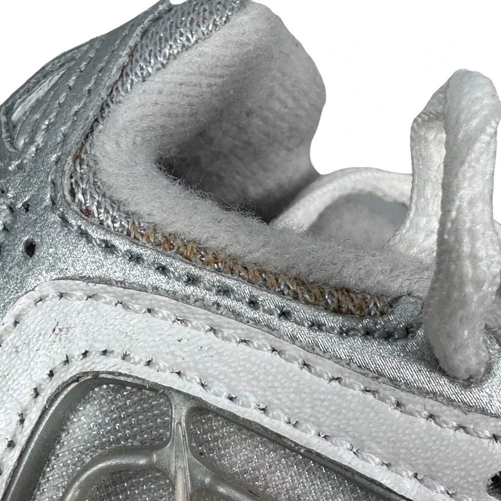 Nike Baby 2.5C Toddler Gray Silver Pink Retro Sneakers 308059-061 Y2K Kids